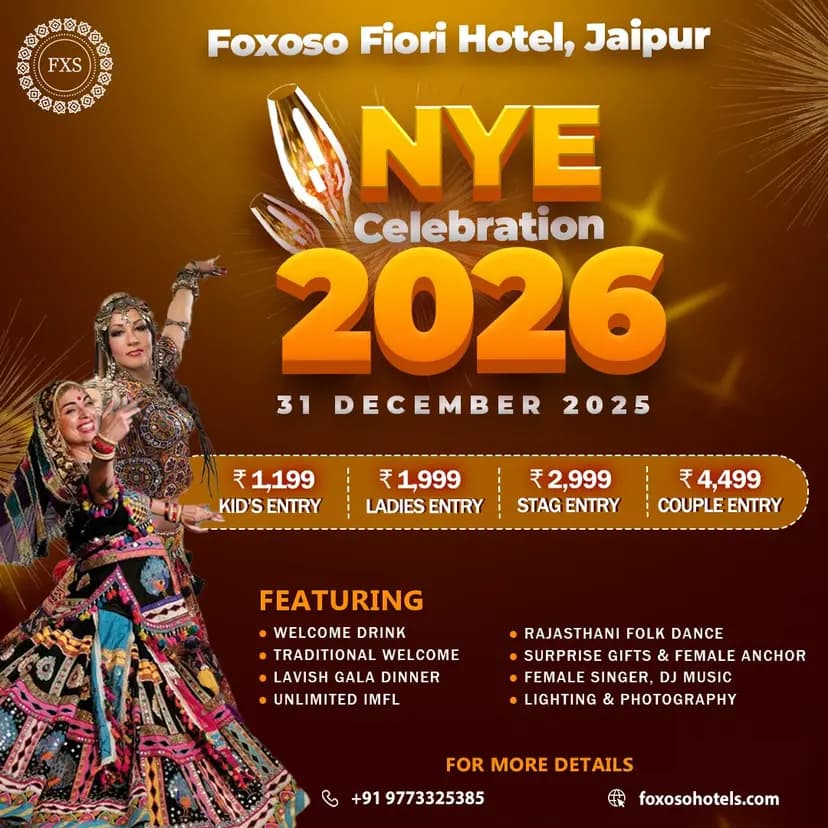 new year party celebration in jaipur